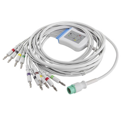 Het electrocardiogramkabel van Mindarybeneview T5 T8 M2461A en de Schakelaar van Leadwires IEC4.0Banana