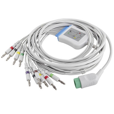 Het Med-troniccompatibele systeem direct-verbindt electrocardiogramkabel en Leadwires-CEI 4.0Banana