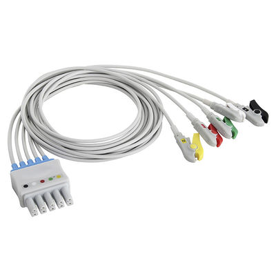 S-iemens Drager ECG Leadwires 5956359 MP03414 Set 5 Lead Grabber Clip tot Dual 5 Pin Connector