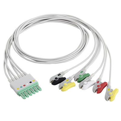 S-iemens Draeger Drager MP03405 EKG Lead Wires 6 Lead Cable Grabber M300 Infinity M540 MultiMed Plus IEC Clip
