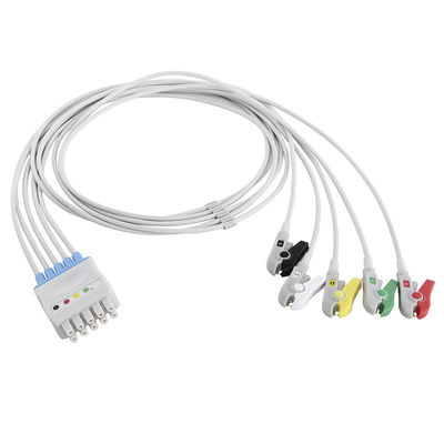 GE-Streepje 2500 van Gezondheidszorgmarquette ECG Leadwires 412681-001 GE Zonne 8000 de Klem van 5 Loodcei