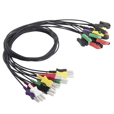 Spacelabs Radio Doorzichtige Draad het Loodkabel van 1 Meter Transparante 10 Lood ECG