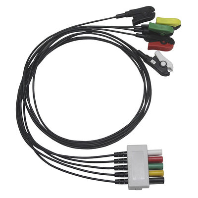 Doorzichtige Draad 5 van Mindrayradiao het type ECG Radiotranslucent van D van de Loodröntgenstraal Kabel en Leadwires