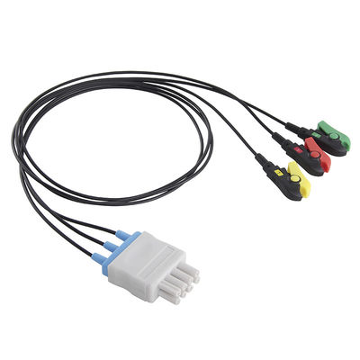 Nihon Konhden Röntgen CT Radiotransparant EKG Leadwires 3 Lead MRI ECG Radiotranslucent kabel en Lead draad