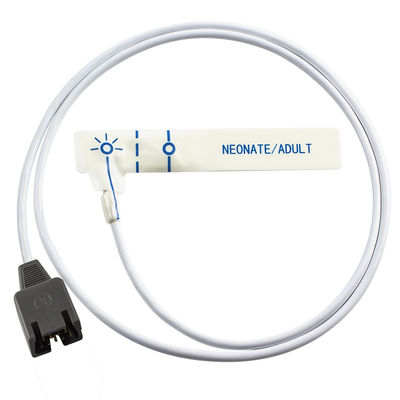 Wit schuim kindermiddel SpO2 sensor DB9 9Pin voor Rad-7 Rad-8 85CM