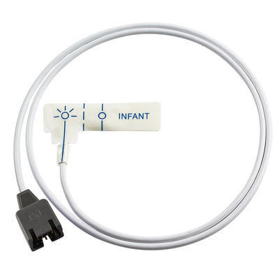 Wit schuim kindermiddel SpO2 sensor DB9 9Pin voor Rad-7 Rad-8 85CM