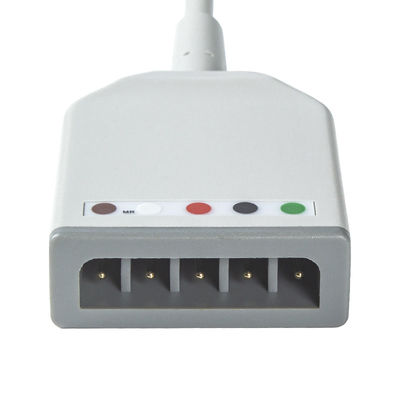 De Kabel van de Mindray 0012-00-1255-01 TPU ECG Trunck Kabel AAMI 6Pin ECG
