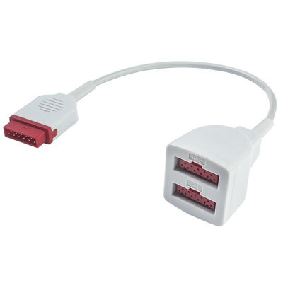 GE Marquette 	IBP-Kabel van de de Omvormeruitbreiding van Adapterkabel 2005772-001 2103966-001 11pin de Dubbele
