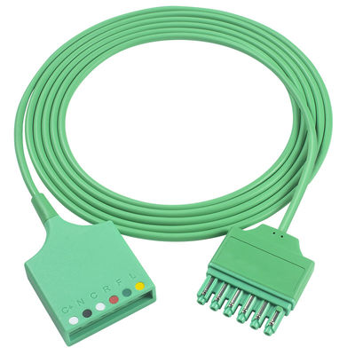 Van de de Boomstamadapter van Siemens Draeger MS16256 6Lead ECG van de Kabeldrager ECG van de de Uitbreidingsboomstam de Kabel Enig Pin Connector