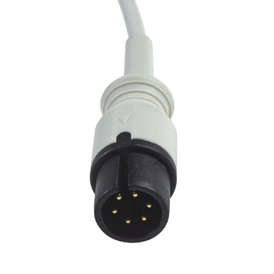 Kabel en Leadwires 3 van AAMI 6Pin ECG de Kabel van de de Klemschakelaar ECG van Loodcei