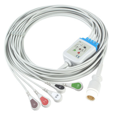 De Kabels van Philips ECG en het Loodm1975a ECG Kabel van Leadwires 12pin 5
