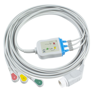 De Volwassen ECG Kabels en Leadwires 8pin 3 van Philips Lood Onverwachte ECG Kabel