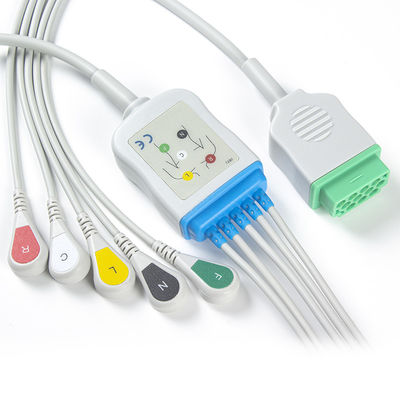GE Marquette cbm-05na-10as-0001 ECG-Kabels en Leadwires 5 onverwachte 11pin de Schakelaarecg Kabel van Loodcei
