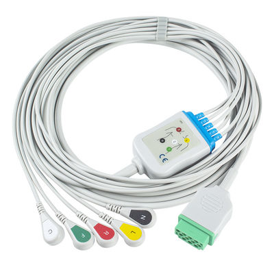 GE Marquette cbm-05na-10as-0001 ECG-Kabels en Leadwires 5 onverwachte 11pin de Schakelaarecg Kabel van Loodcei