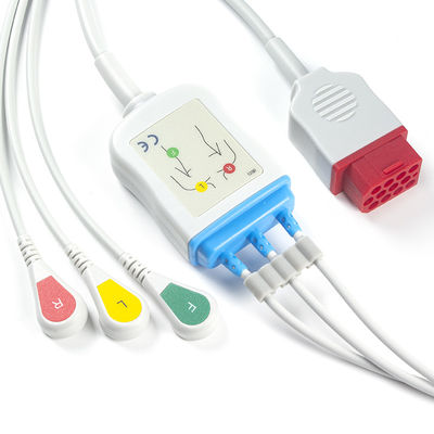 Bionet Nieuwe Modelbm3 BM5 ECG Kabels en Onverwachte ECG Kabel 3 van Leadwires de speldschakelaar van Loodcei 12