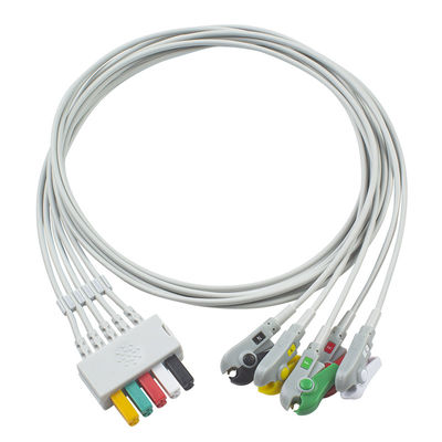 S-iemens/Drager 5956359 de Afneembare Kabel van MP03414 ECG Leadwire 5Lead ECG