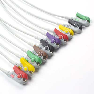 Mortara Burdick 10 Lead EKG Lead Wire ECG Leadwires 9293-041-50 9293-046-60 Voor ELI 150C