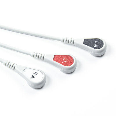 Edan Compatible Direct-Connect ECG Kabel en looddraad 6Pin Universal AAMI 3Lead AHA Snap