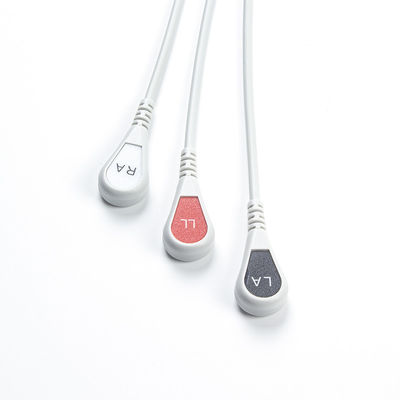Edan Compatible Direct-Connect ECG Kabel en looddraad 6Pin Universal AAMI 3Lead AHA Snap