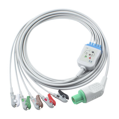 Hellige Compatible Direct-Connect ECG kabel en looddraad 5Lead AHA Grabber