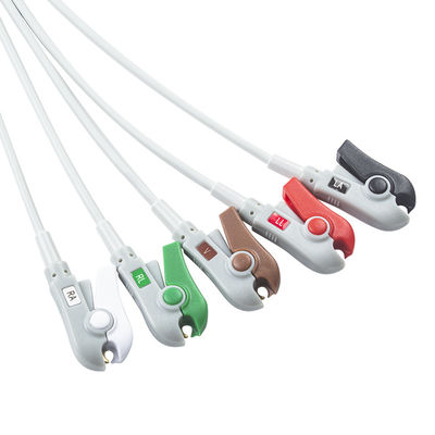 Hellige Compatible Direct-Connect ECG kabel en looddraad 5Lead AHA Grabber