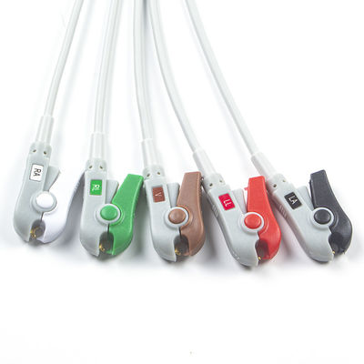 Hellige Compatible Direct-Connect ECG kabel en looddraad 5Lead AHA Grabber