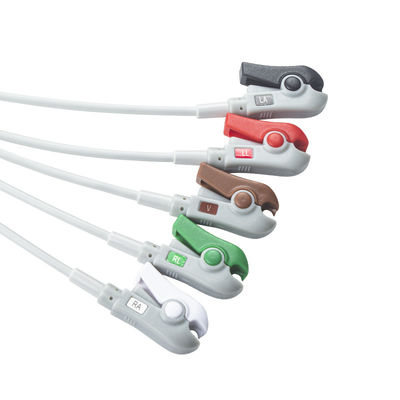 Hellige Compatible Direct-Connect ECG kabel en looddraad 5Lead AHA Grabber