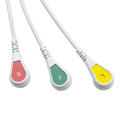 Hellige Compatible Direct-Connect ECG Cable en leadwires voor 3Lead IEC Snap