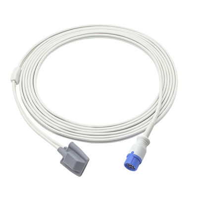 Schiller Truscope SpO2 Sensor Classic Mini II III Digital 12Pin Volwassen Soft tip SpO2 Probe Cable
