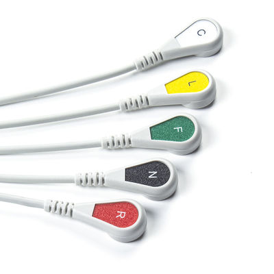 Compatibel Siemens Drager 5 Lead Iec Snap Ecg Lead Cable / Ecg Lead Wire Set