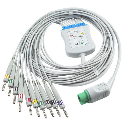 De Kabel van het Spacelabselectrocardiogram voor Spacelabs 90367, 90369, 90496, 91496, Ultraview15-Banaan 4,0 van Speldcei