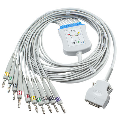 Directe Mortara verbindt de Kabel van electrocardiogramkabel 9293-021-50 ECG voor ELI 100, ELI 200, ELI 50 Banaan 4,0