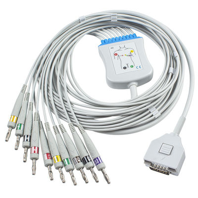 Fukuda ME electrocardiogramkabel KP-500 van de het electrocardiogram Geduldige Monitor van KP-500D Cardisuny Kabel 10 Banaan 4,0 van CEI van Looddraden Schakelaar