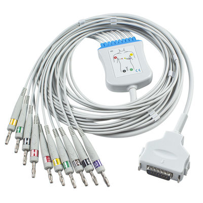Fukuda Denshi cp-101LD FX101 FX-7202 CEI-Banaan 4,0 10Leads-de Kabelecg Koorden van de electrocardiogram Geduldige Monitor