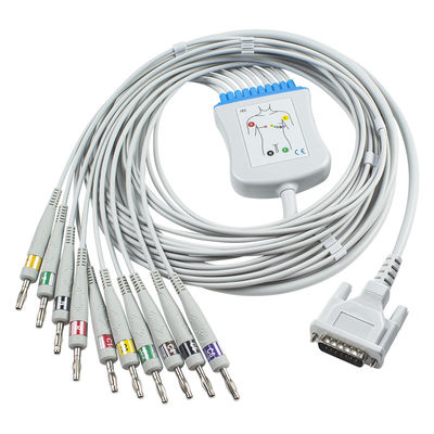 Schiller Compatibele verbindt Direct 2.400095 electrocardiogramkabel en Leadwires-CEI 4.0Banana