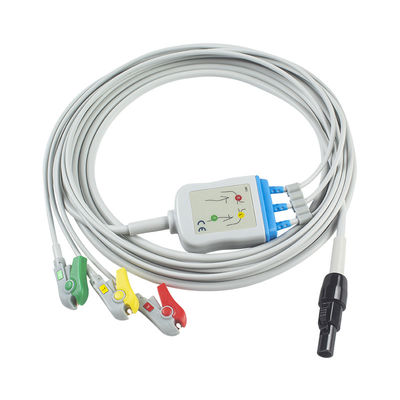 Welch allyn Propaq LT EKG-kabels en looddraad Patiëntkabel 3 Lead EKG Leadwire 008-0879-00 IEC Snap