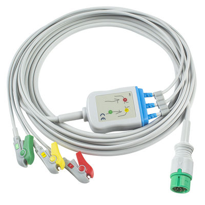Yonker één stuk EKG-kabel en looddraad 9Pin EKG-kabel 3kanaal EKG-kabel