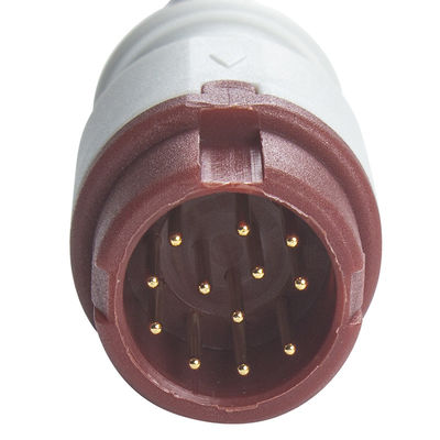 P-Hilips dubbele IBP-adapterkabel met 12-pins connector, een lengte van 0,3 meter en TPU-materiaal voor medisch gebruik
