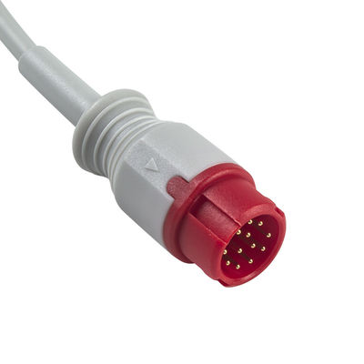 Mindray 12 pin aan dubbele IBP adapter kabel Mindray 12 pin verlengkabel
