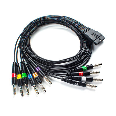 10 Draad EKG Patiëntkabel Banana Plug AHA Voor FT-1 Code 2.400331 Voor S-chiller
