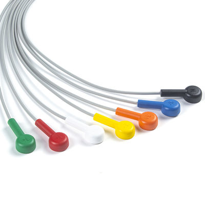 Leadwire Set 7 Leadwire ECG GE SEER 1000 3Channel IEC Snap Compatibel voor GE SEER 1000