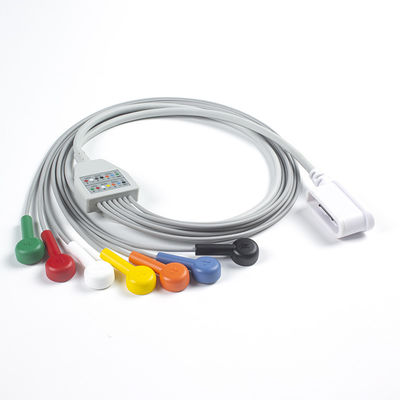 Leadwire Set 7 Leadwire ECG GE SEER 1000 3Channel IEC Snap Compatibel voor GE SEER 1000