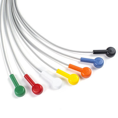 Leadwire Set 7 Leadwire ECG GE SEER 1000 3Channel IEC Snap Compatibel voor GE SEER 1000