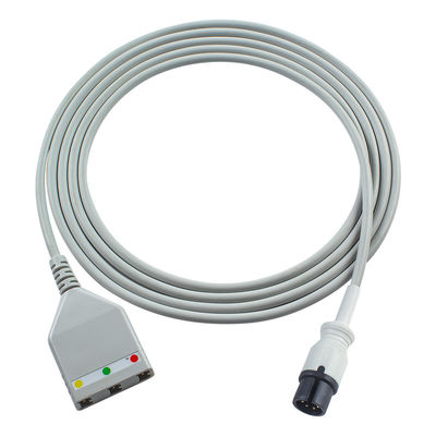 AAMI 6Pin ECG-trunkkabel Edan LL-stijl 3leadkabel 1.30M