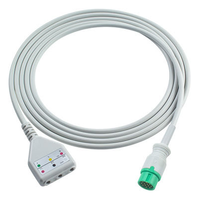 Comen ECG stamkabel DD-stijl 3lead Leadwires Kabel 1.30M