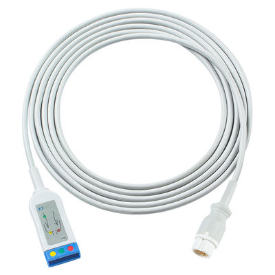 PH ECG-trunkkabel EDG-stijl 3lead Leadwires Kabel 1.30M-43100A