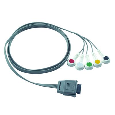 TPU Edan 5Lead ECG Holter kabel IEC Snap houdbaarheid 24 maanden voor biomedisch instrument