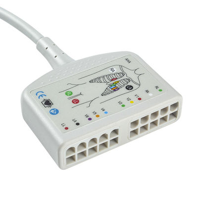 Compatibel voor Mindray BeneHeart D6 EKG Trunk Cable ECG voor Mindray Defibrillator IEC
