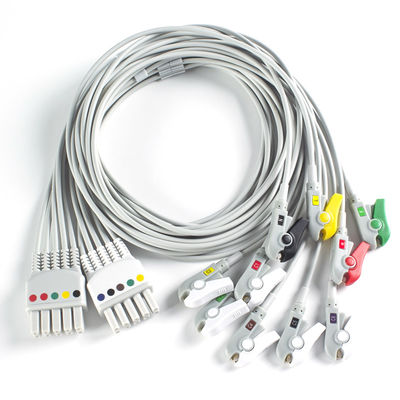 Compatibele Mindray BeneHeart D6 Defibrillator 10Lead EKG Leadwires IEC Grabber