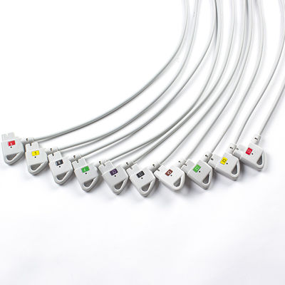 Compatibele P-Hilips Trim 10Lead EKG kabel IEC Snap voor PageWriter Trim I, PageWriter Trim II